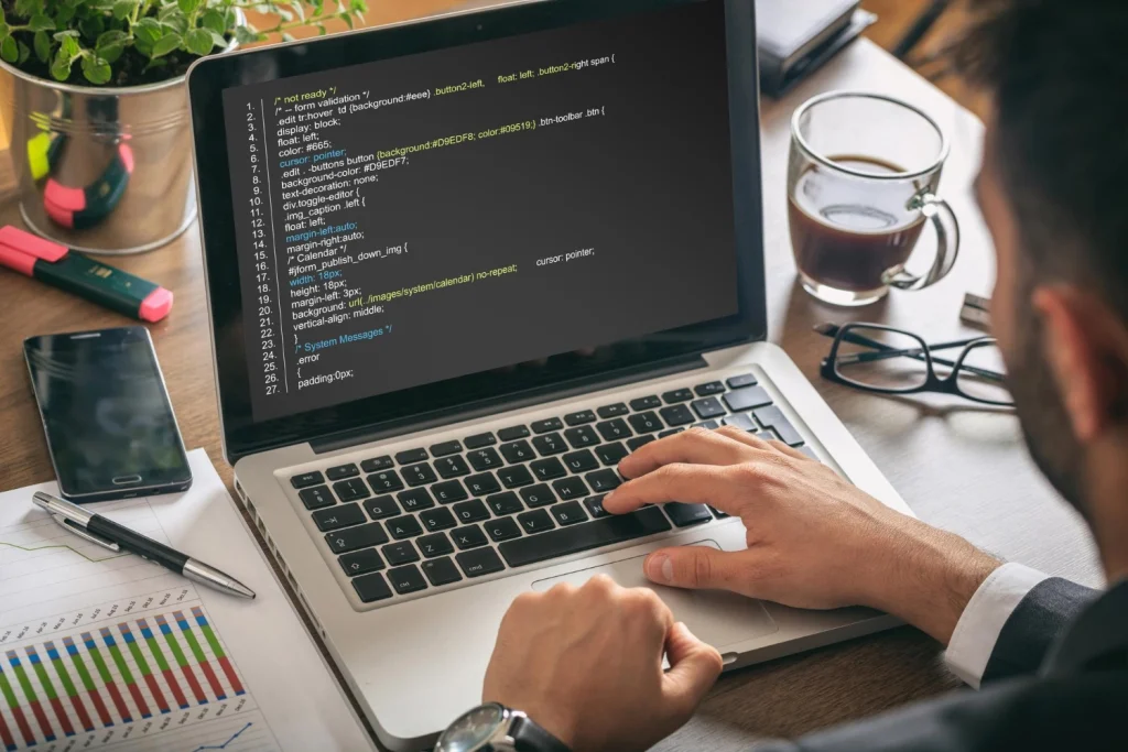 Small business team working without IT problems